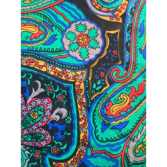 Vintage 90's California Miss Paisley Slip Dress With Spaghetti Straps Boho Style - Picture 9 of 9